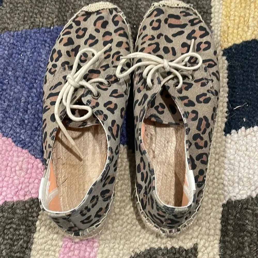 SOLUDOS Leopard Espadrille Sneakers